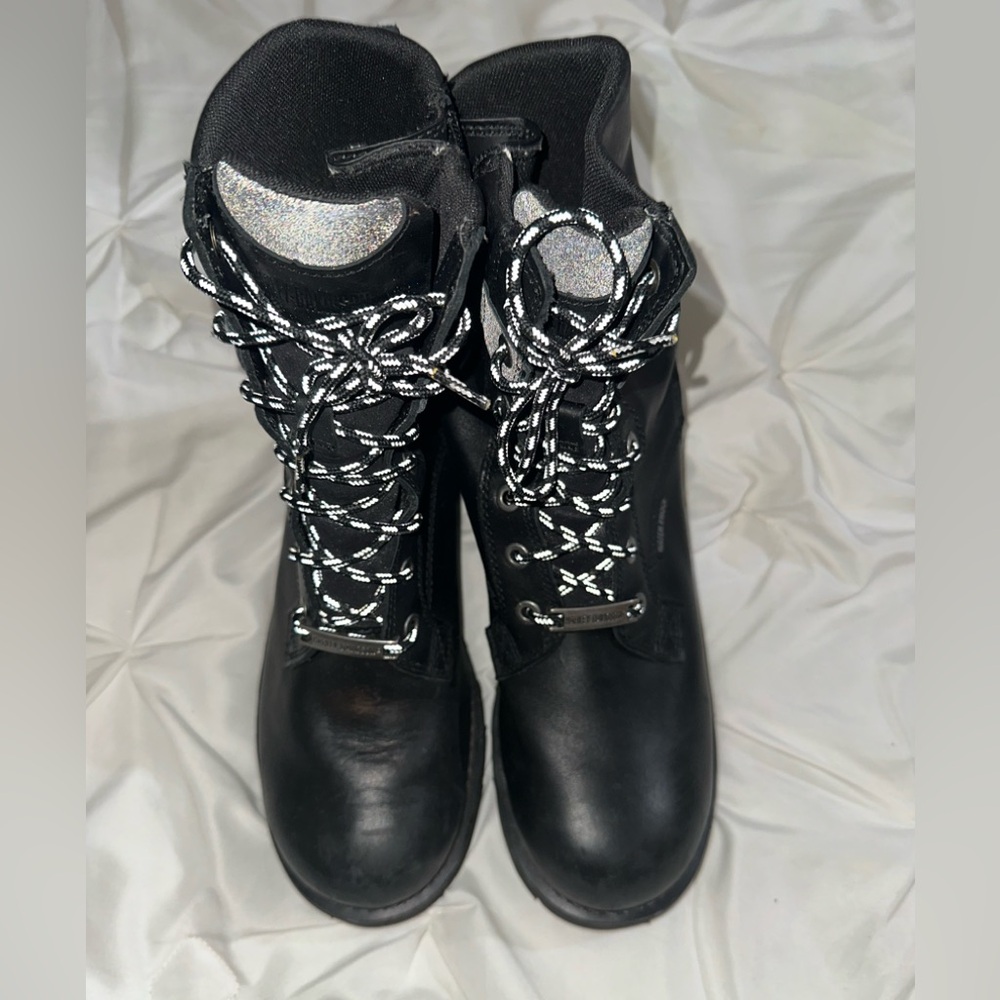 Harley Davidson women’s  size 9 1/2 riding boots with reflective heel